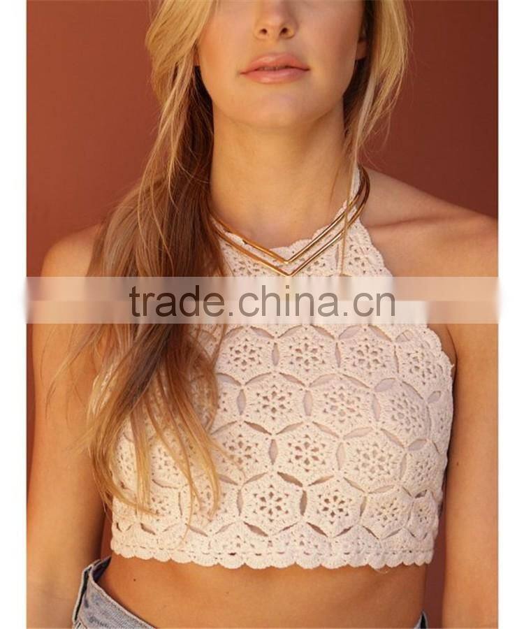 Hot sale open back white cami mini short singlet cami