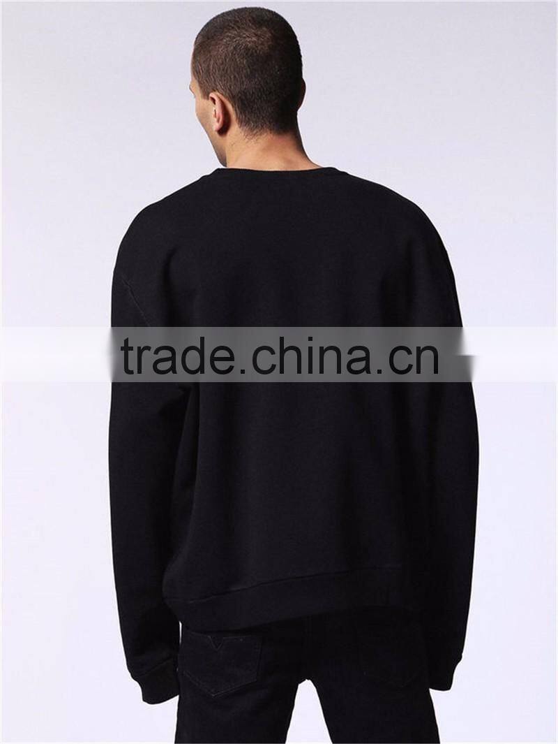 Mgoo Fashion Oem Printed Logo Men Sweatshirt Customized 100% Cotton Oversize Sweatshirt With Drop shoulder
