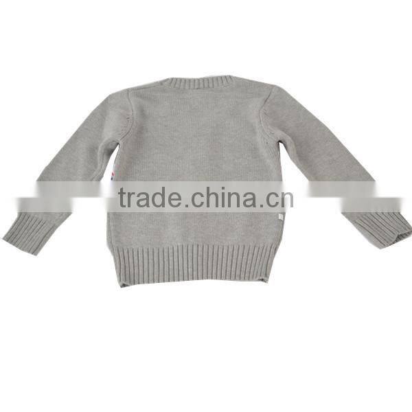 2014 Spring jacquard single breasted kids cardigan sweater