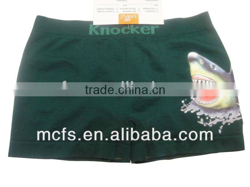 Best quality and fashion design seamless boy's navy boxers