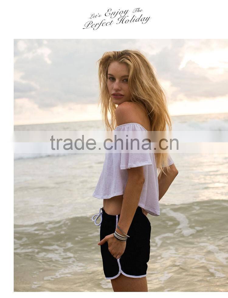 Adult Women Solid Color Surf Board Shorts