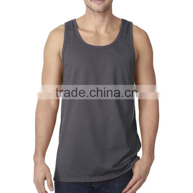 Designer Casual Blank Tops Wholesale Mens Bodybuilding Stringer 95% Cotton 5% Spandex Tank Top