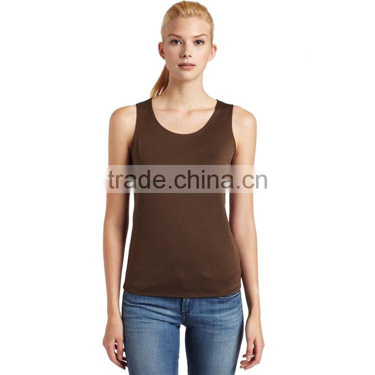 Women Fashion Style Hot Sale Cheap Price Blank Cotton Wholesale Stringer Lady Top