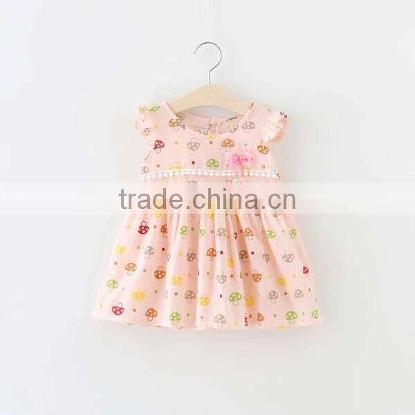 wholesale lovely Princess girl dress spring autumn latest bowknot designs 2016 baby dress new