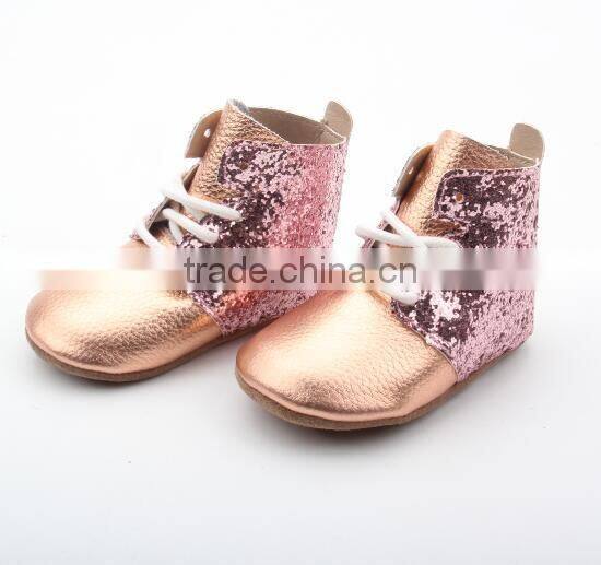 Long shoes Custom Toddler Baby genuine leather girls shoes for kids
