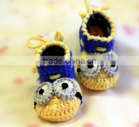 cute Minions crochet shoes baby fashion shoes kod shoes