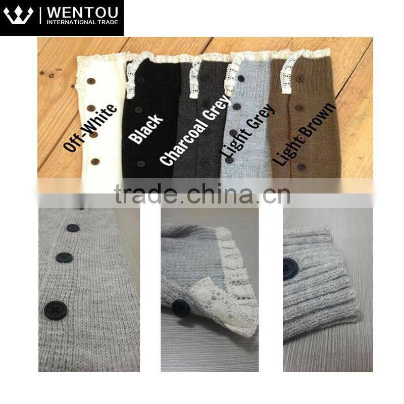 Wholesale Kintted Full Button leg warmer