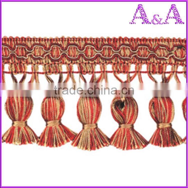 2016 Custom wholesale newest style Fashion genuine leather tassel fringe