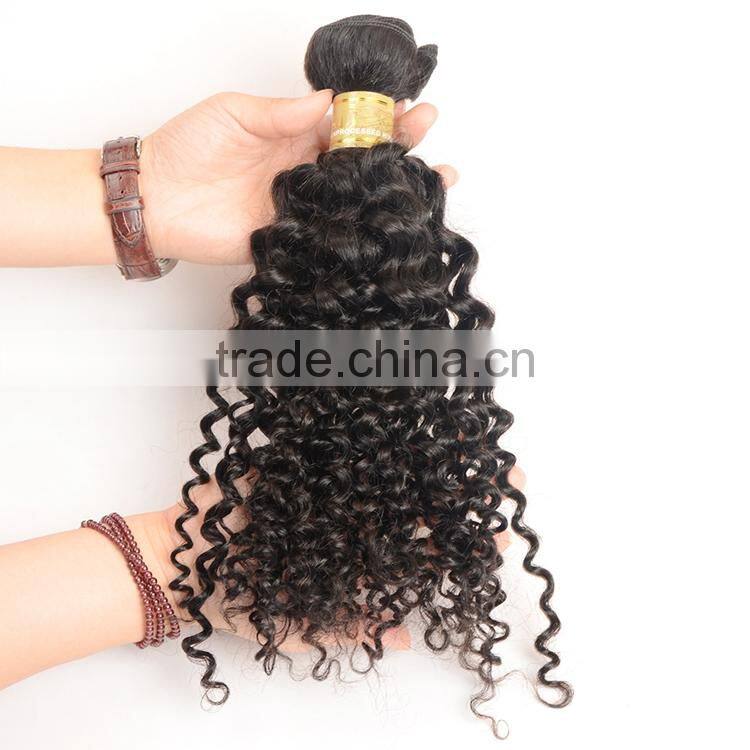 Unprocessed Virign Indian Human Hair Weaves Curly Wholesale Kinky Curly Indian Hair Extensions