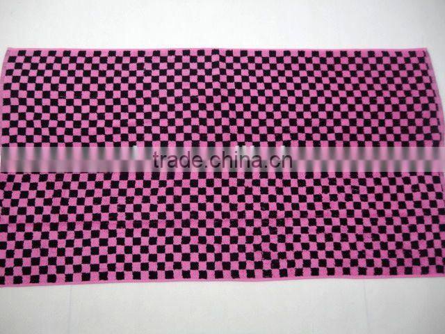 100% cotton Customized yarn dyed jacquard gym towels