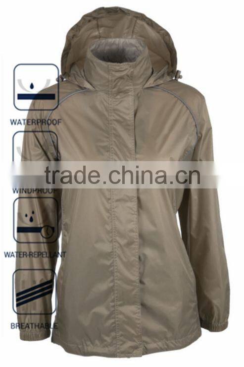 Windbreaker MEN Lightweight Waterproof Jacket with hood and bag