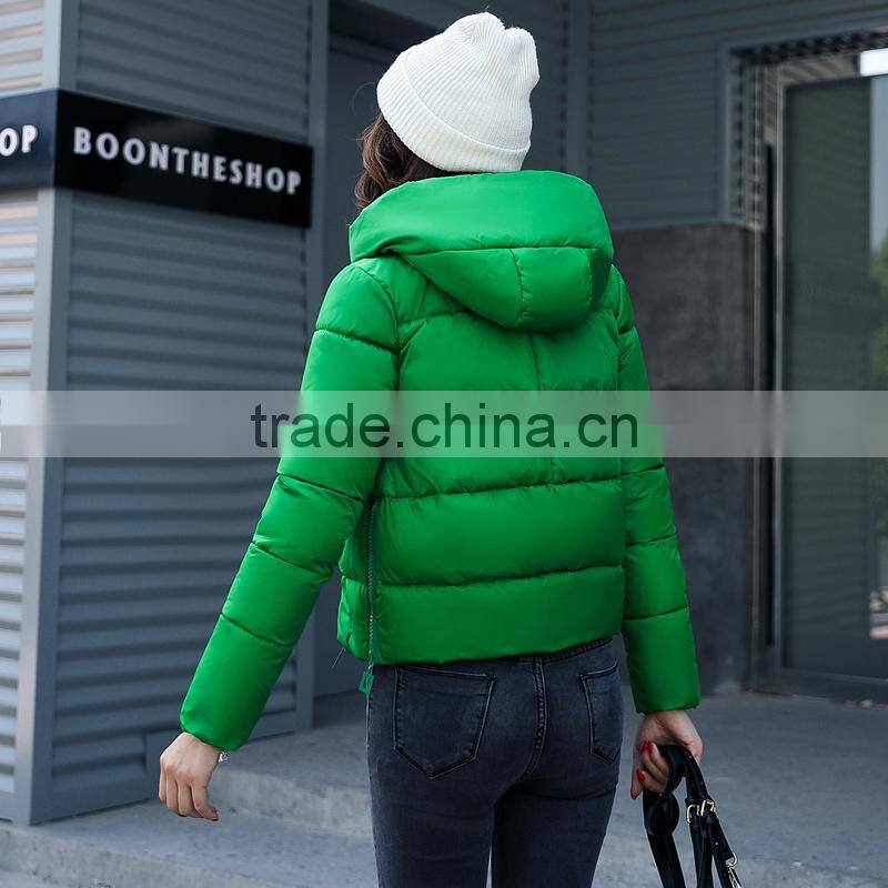 2017 Fashion Women's Clothing Quilted Hooded Jackets, Women Jackets 2016, Jacket Women Women Apparel