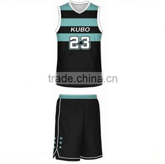 2016 Wholesale dry fit cheap sport sets basketball uniforms H-187