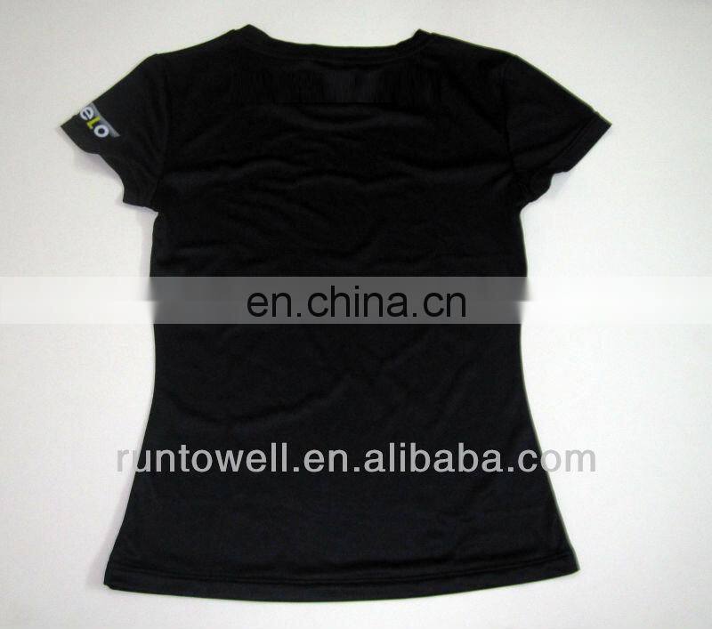 100 polyester womens running shirts / inspirational running shirts / polyester running shirt