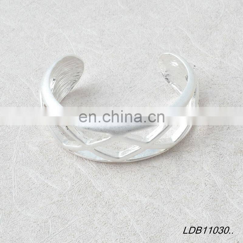 Silver Cuff Bangle Hollow Bangle
