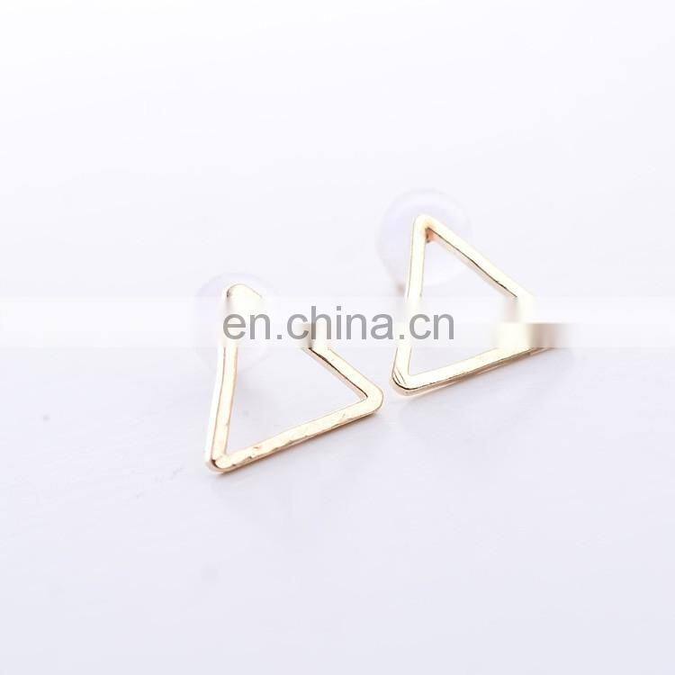 Star and moon studs square jakets earring