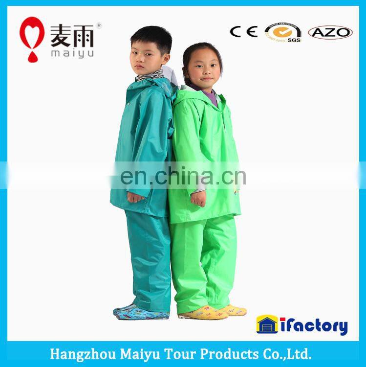 Maiyu waterproof durable rain ponchos children