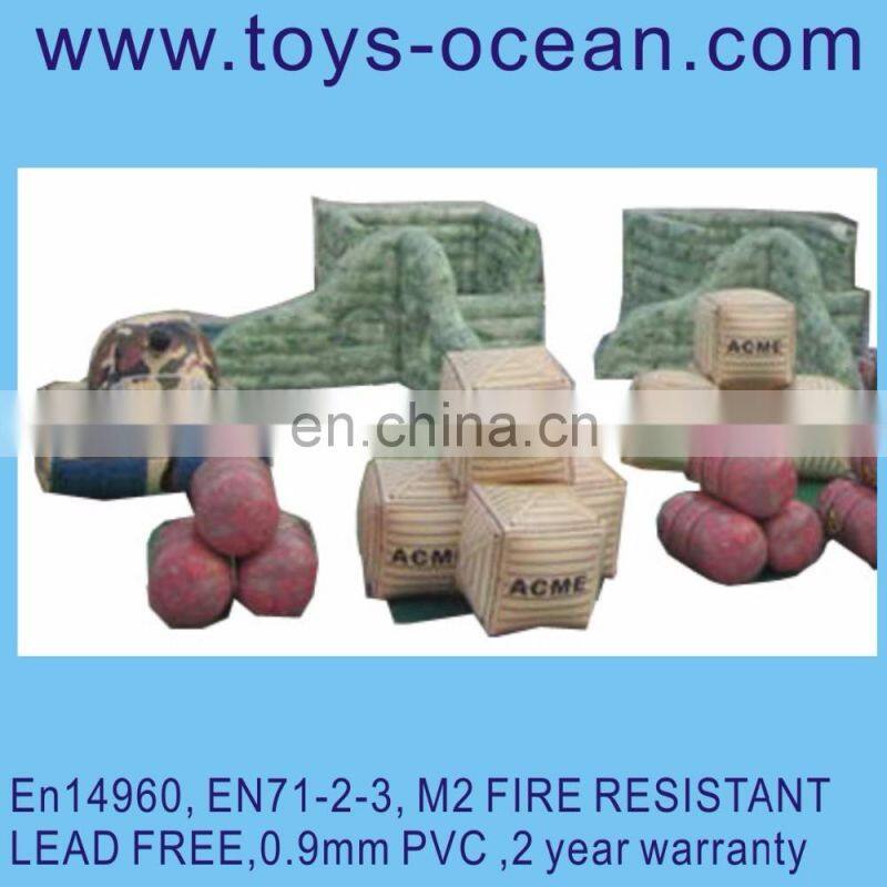 2016 Best Price Inflatable Paintball Bunkers For Paintball Field Game For Sale Customized Airsoft Bunker