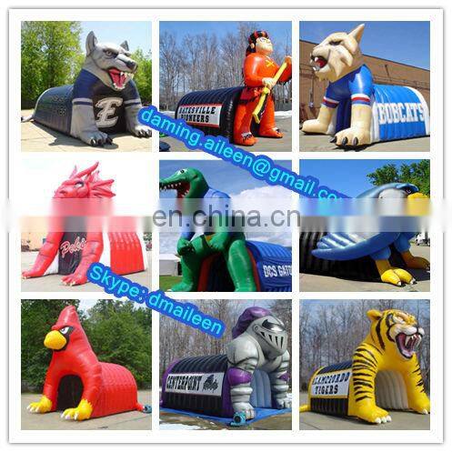 new arriveal weather-resistant inflatable sports tunnel with helmet