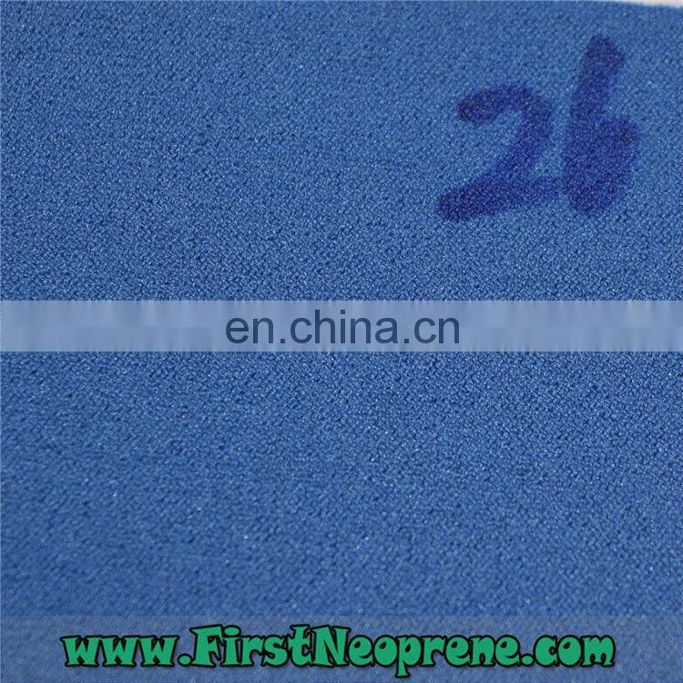Customized Blue Style 2mm Thickness Neoprene Fabric with Nylon for sell