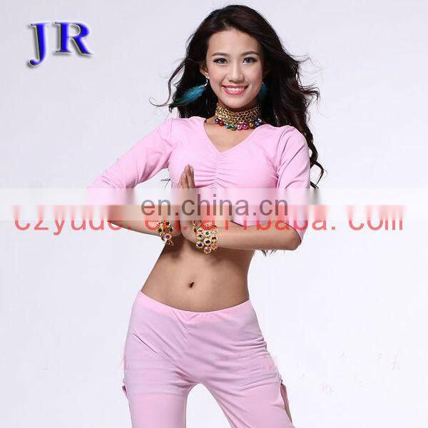 New designs Belly dance practice crop top S-3027#