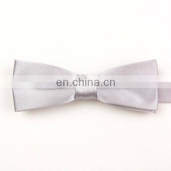 Delicate Fashion Casual Cool Sliver White Bow Tie