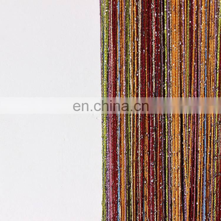 Kitchen room fringe voile curtain for home decor