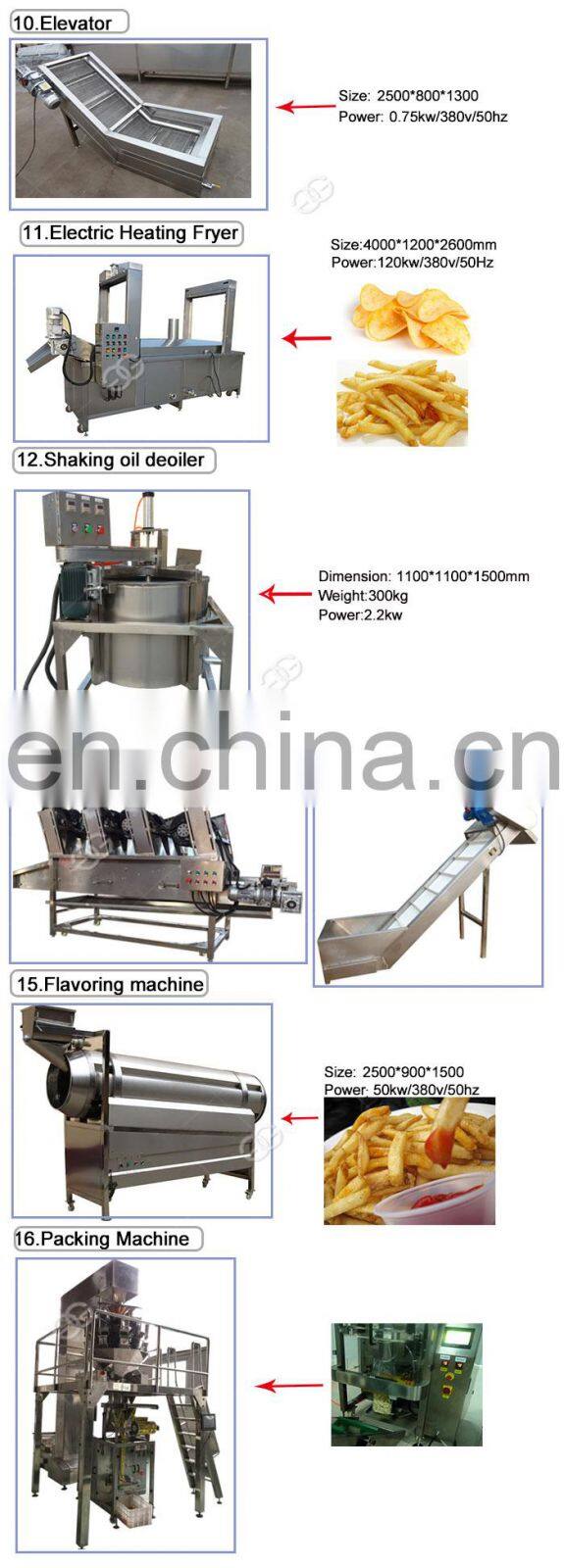 Fresh Frozen Full Automatic Potato Chips Making Machine Price