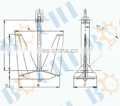 N Type Pool Anchor for Ships