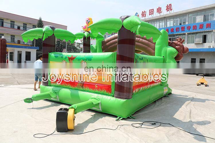 Childhood Inflatable Monkey Jumper Bouncer Kids Children Outdoor Jumping Zoo Bouncy Castle For Sale