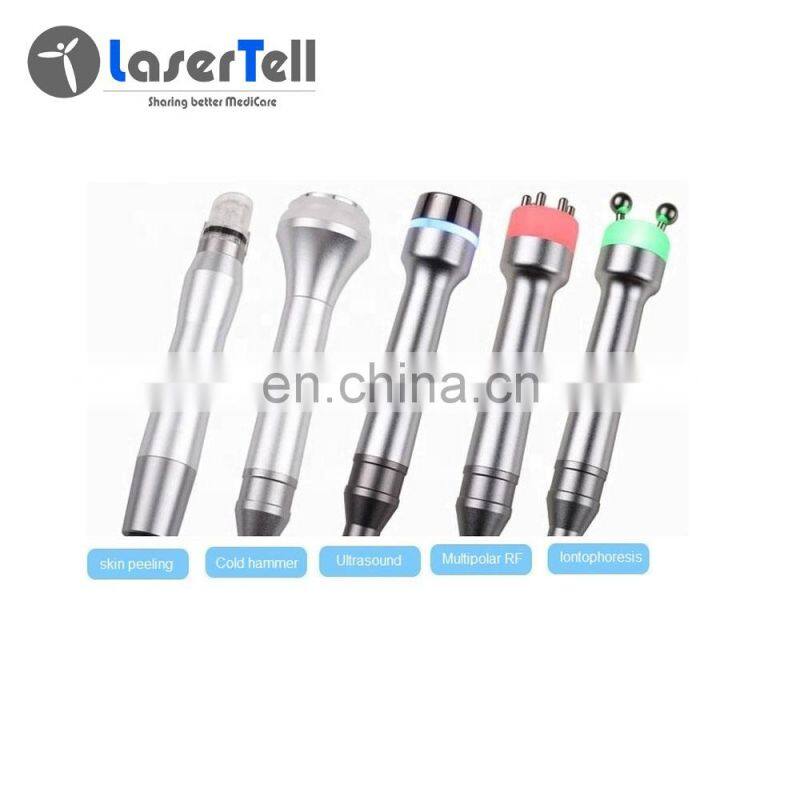 7 in 1 Multifunctional Bubble Oxygen Machine/Water Microdermabrasion Equipment/rf Facial Spa Machine