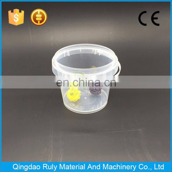 Custom different sizes clear plastic pail for kid's toys