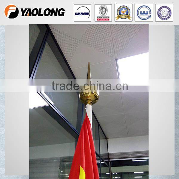 3m gold titanium indoor office flag pole