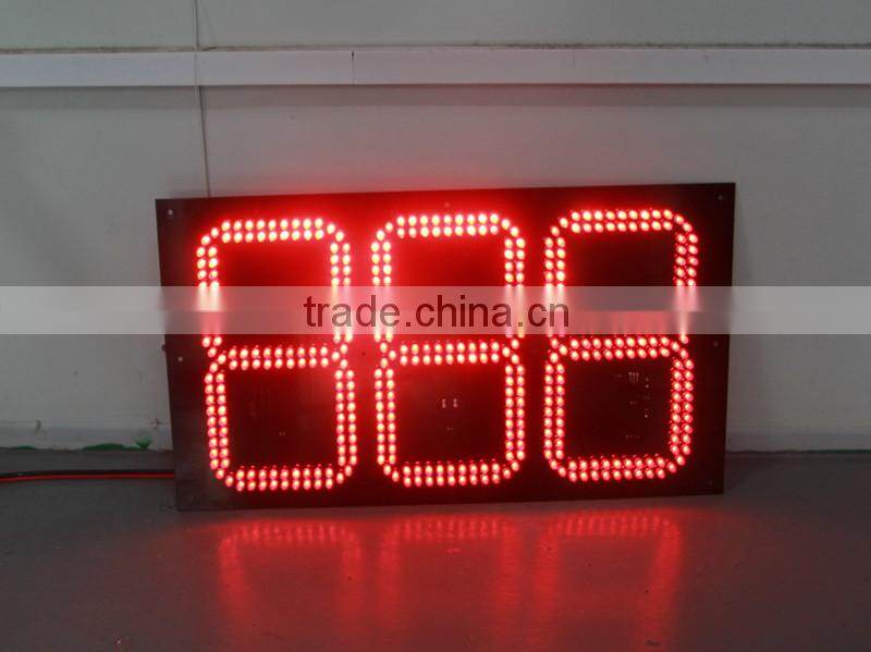 remote controlled red color three digits 7 segment led display