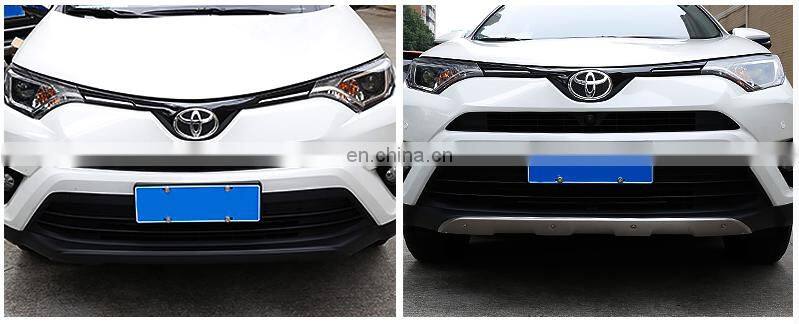 Car accessories stainless steel car front and rear bumper guard board style for toyota rav4 2016