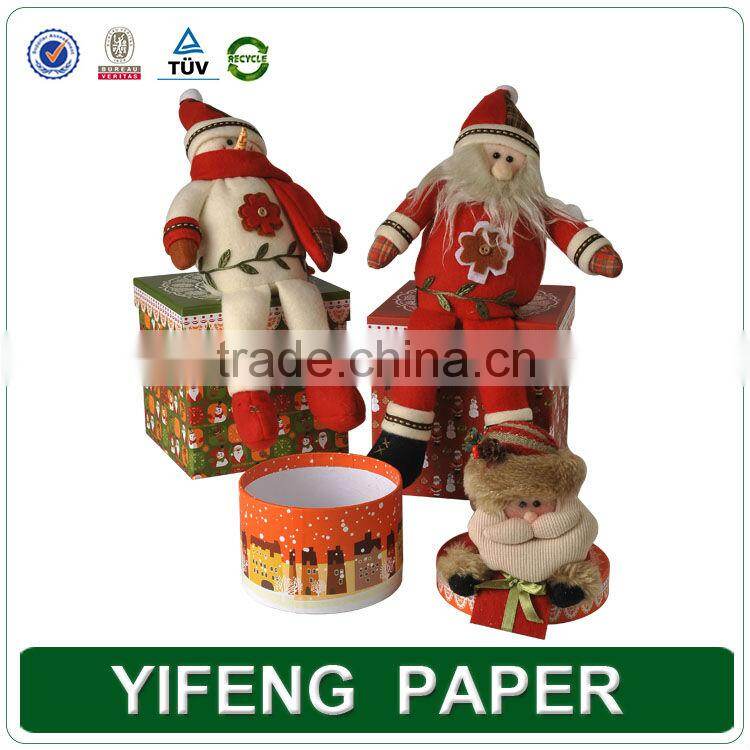 2015 New Custom Design Handmade Decorated Paper Christmas Gift Box