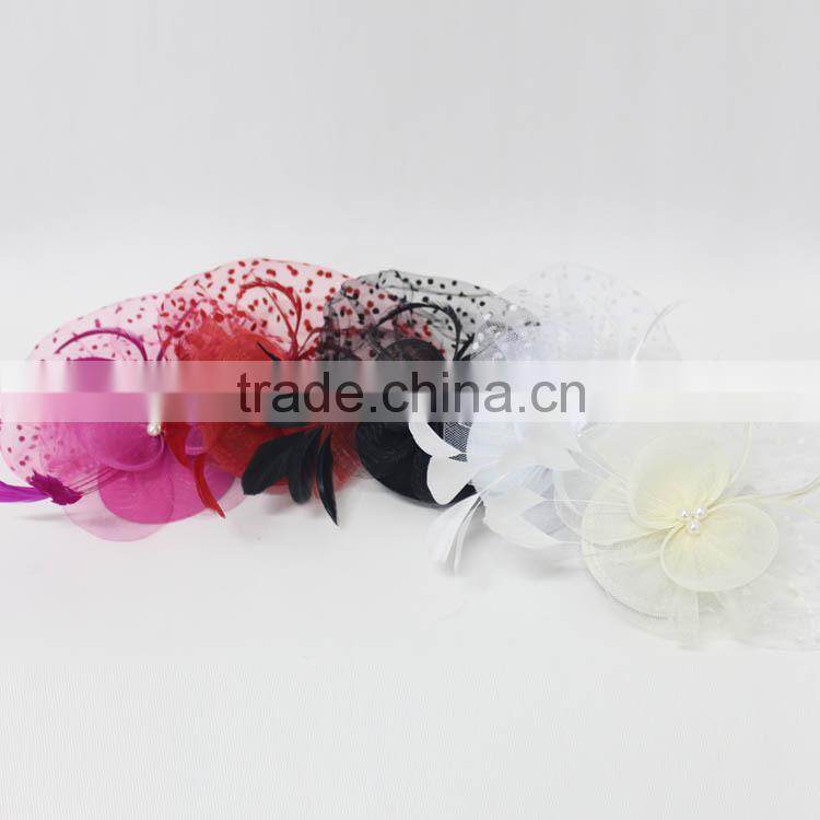 New Design Millinery Supplies Fascinator Hat With Veil