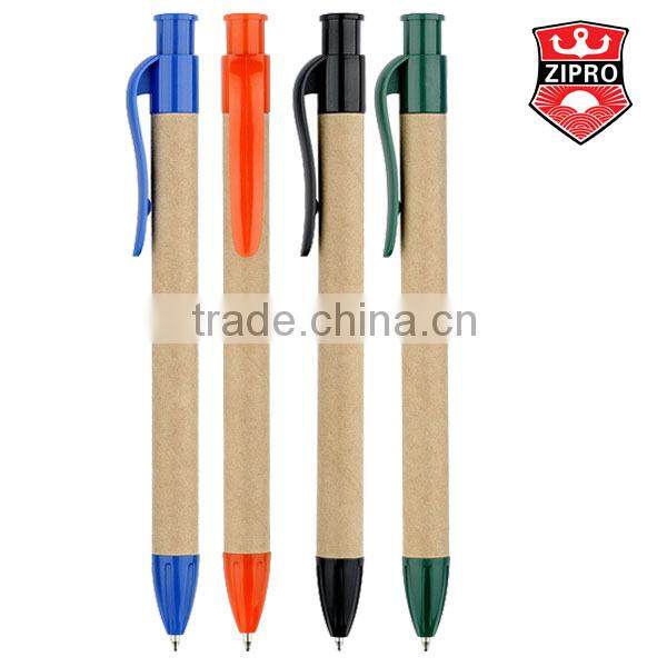 Bio resource Chinese Recycled Kraft Paper Pen, Promotional Paper Pen