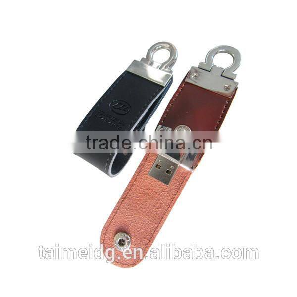 Cheap price embossed leather usb