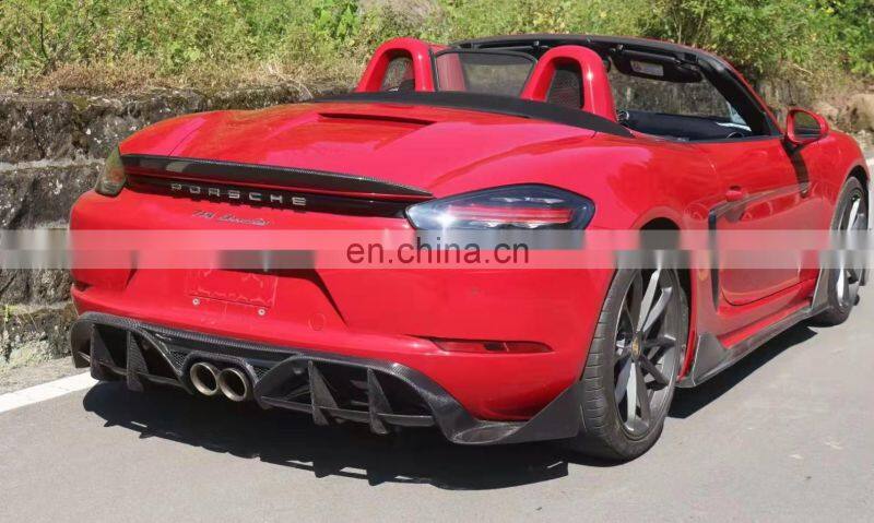Runde Resin Or Carbon Fiber Material For Porsche Boxster 718 PD Style Body Kit Front Bumper Side Skirt Rear Lip Spoiler Fender