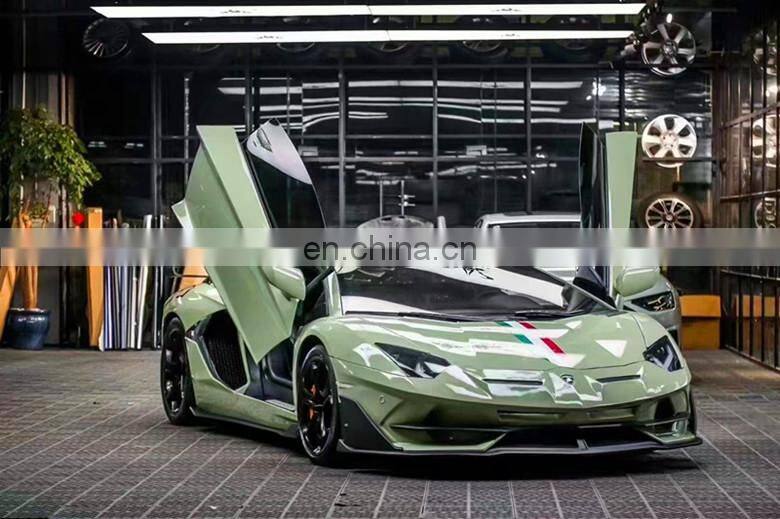 Runde For Lamborghini Aventador LP700 LP720 Upgrade LP750 SVJ Style Body Kit Front Bumper Rear Bumper Hood Side Skirt Spoiler