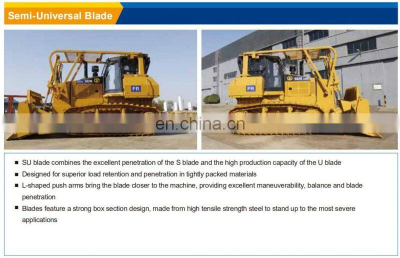 Hot sale 220hp 24 ton crawler bulldozer SEM822D track type tractor dozer with SU blade 6.4m3