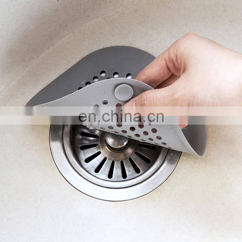 Hair Filter Sink Anti-blocking Strainer Bathtub Shower Floor Drain Stopper Silicone Kitchen Deodorant Plug Bathroom Accessories