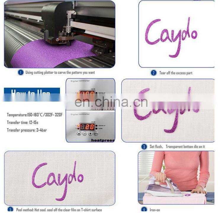 korea quality Hot sell heat transfer glitter vinyl For Clothing T-Shirt
