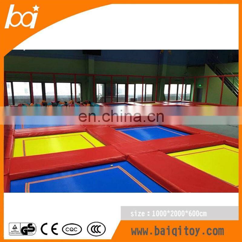 CE factory children kids cheap Indoor play trampoline park with dodge ball