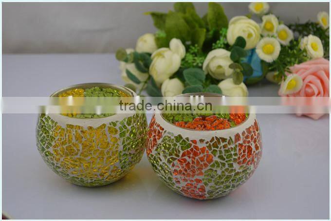 bling mosaic candle holder factory price