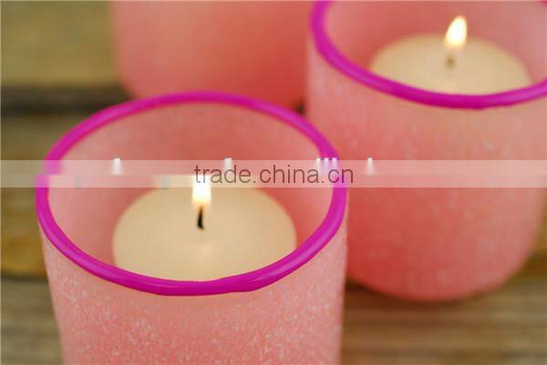 spring candle holder, pink votive candle holder