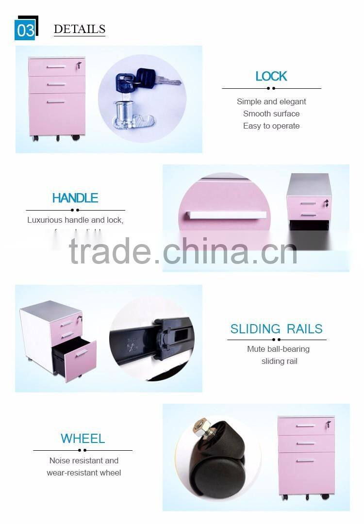 Colorful mobile cabinet