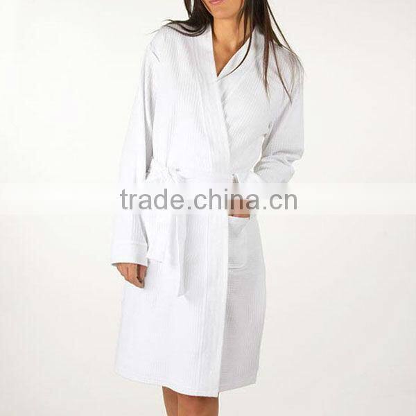 hotel cotton waffle bathrobe