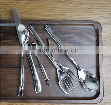 6pcs High grade dinner sets hand stainless steel fork spoon knife